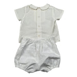 Paz Rodriguez Completo 2 Pezzi Camicia-Culote per Neonata 006151565 BIANCO PAZ RODRIGUEZ 