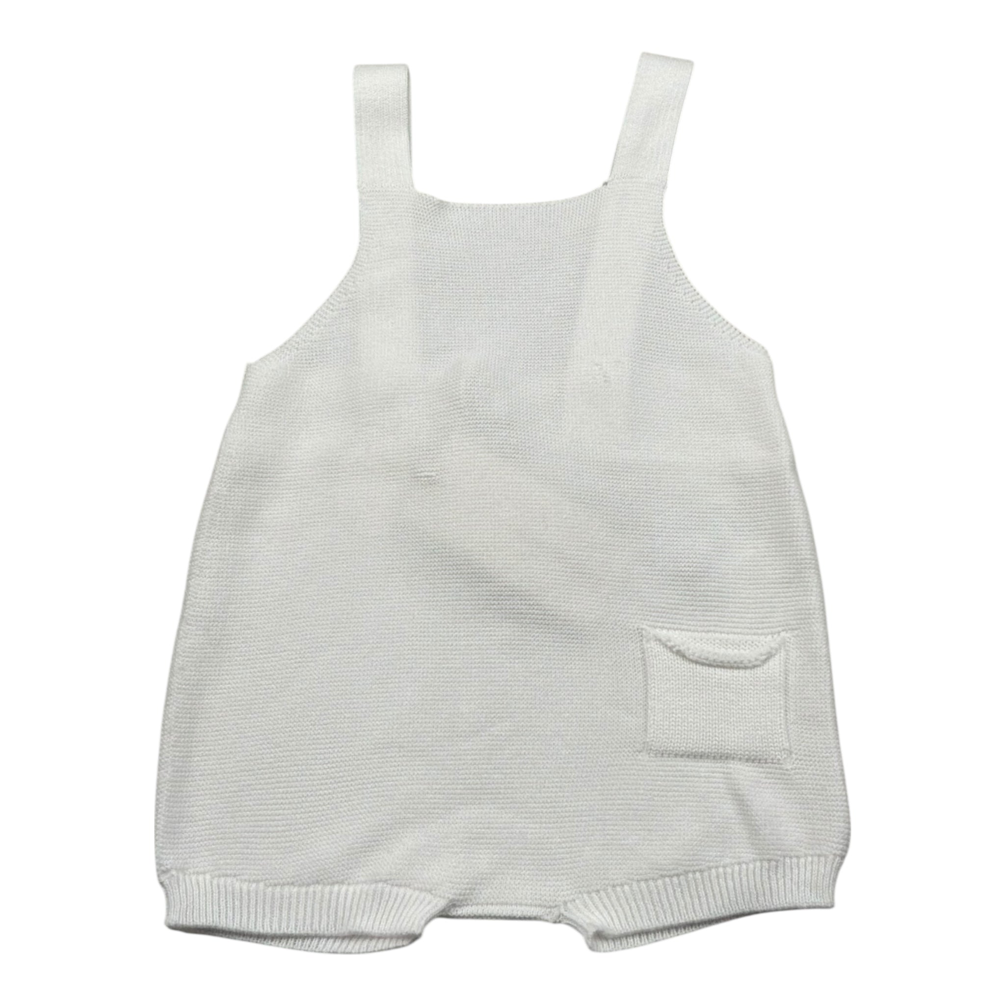 Wedoble Salopette Tinta Unita con Taschino per Neonato V24033035B BIANCO WEDOBLE 