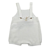 Wedoble Salopette Tinta Unita con Taschino per Neonato V24033035B BIANCO WEDOBLE 