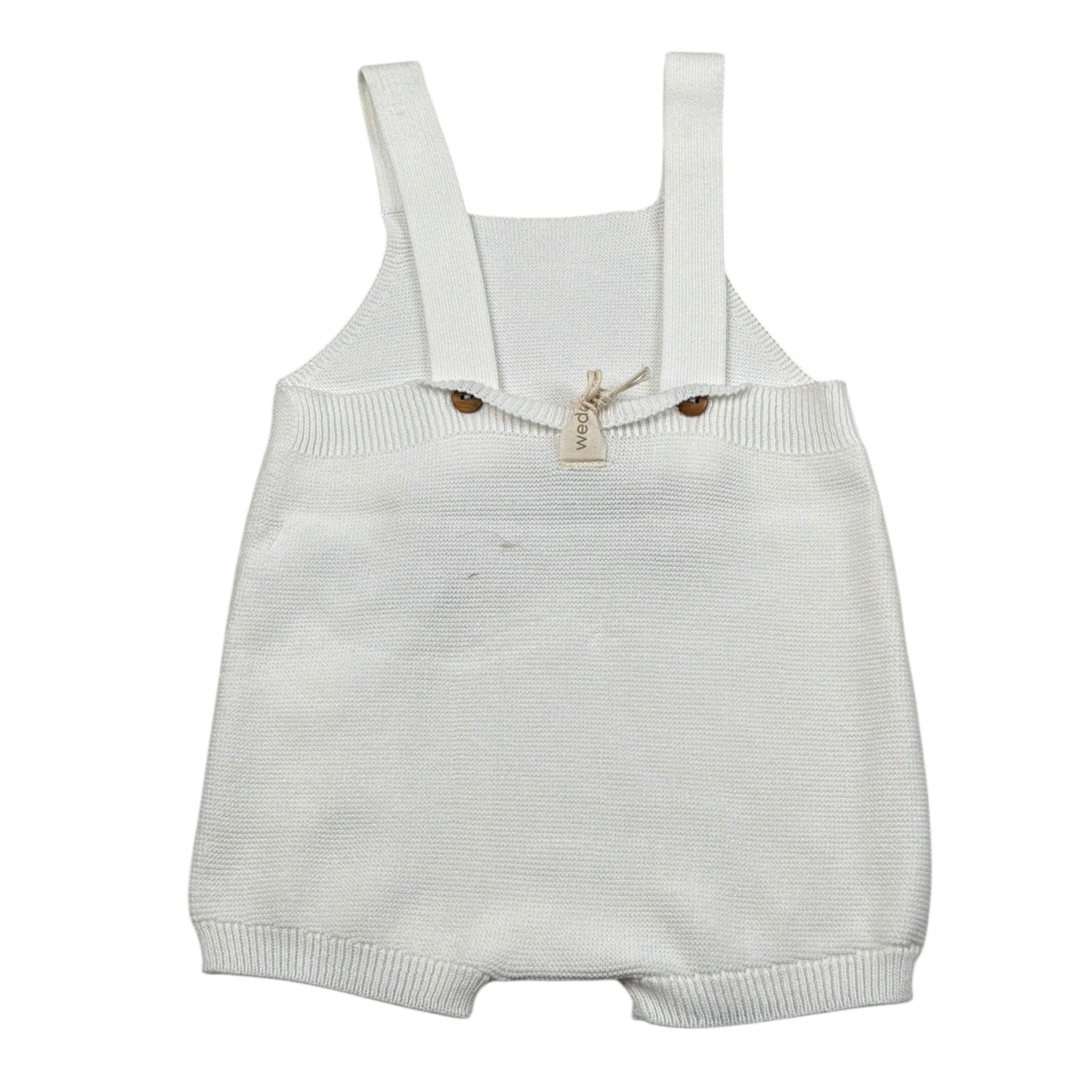 Wedoble Salopette Tinta Unita con Taschino per Neonato V24033035B BIANCO WEDOBLE 