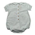 Wedoble Pagliaccetto Mezza Manica Fantasia A Righe per Neonato V2404716R BIANCO WEDOBLE 