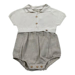 Wedoble Pagliaccetto Mezza Manica Tinta Unita per Neonato V2408305L BEIGE WEDOBLE 