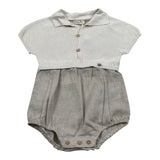 Wedoble Pagliaccetto Mezza Manica Tinta Unita per Neonato V2408305L BEIGE WEDOBLE 
