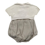 Wedoble Pagliaccetto Mezza Manica Tinta Unita per Neonato V2408305L BEIGE WEDOBLE 