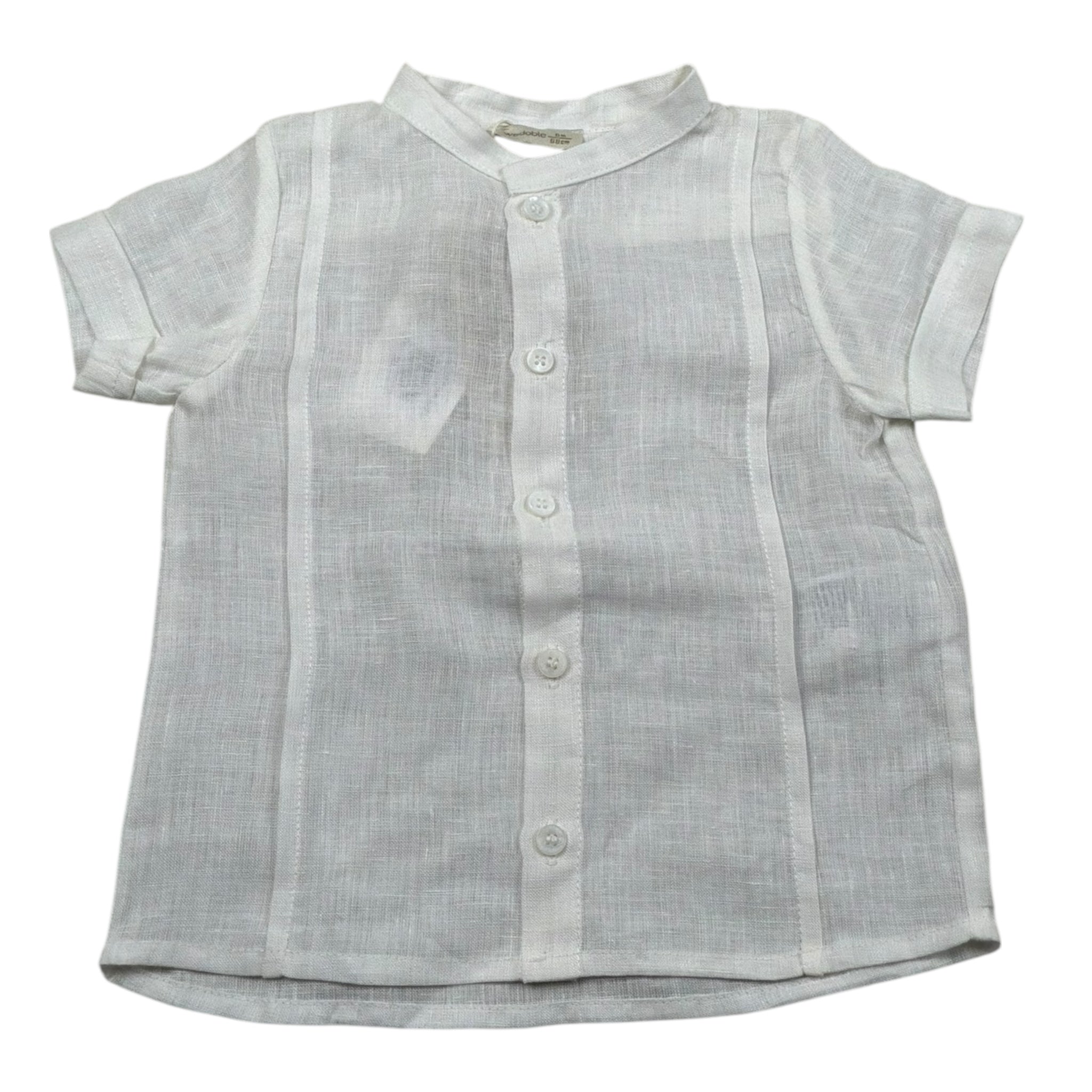 Wedoble Camicia Mezza Manica Tinta Uita per Neonato V2416914A PANNA WEDOBLE 
