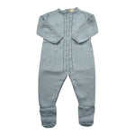 Wedoble Tutina Manica Lunga Tinta Unita per Neonato V2503346A AZZURRO WEDOBLE 