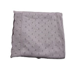 Wedoble Coperta Tinta Unita con Ricami per Neonata V2505306A LILLA WEDOBLE 