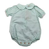 Wedoble Body Mezza Manica Fantasia Quadretti per Neonata V2505916X VERDE ACQUA WEDOBLE 