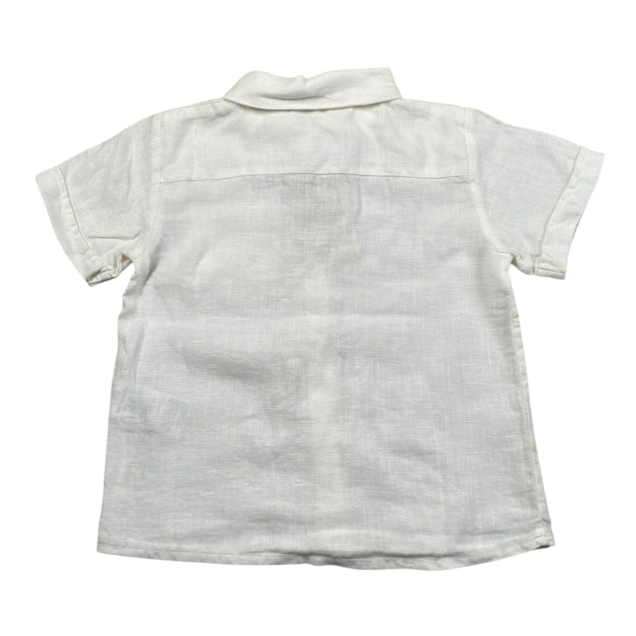 Wedoble Camicia Mezza Manica Tinta Unita per Neonato V2508914TN PANNA WEDOBLE 