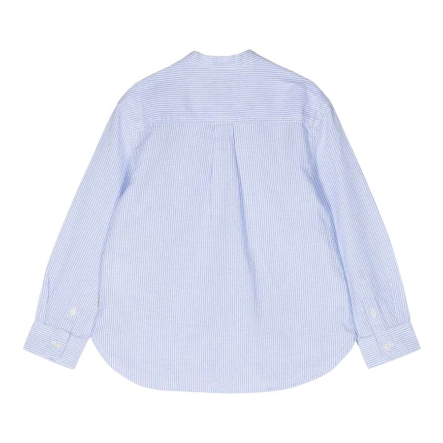 Woolrich Camicia Tinta Unita con Fantasia A Righe per Bambino CFWKSI0059 BIANCO/AZZURRO WOOLRICH 