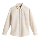 Woolrich Camicia Tinta Unita con Fantasia A Righe per Bambino CFWKSI0068 BEIGE WOOLRICH 