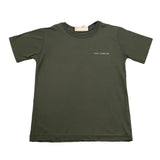 Yes London T-Shirt Girocollo Tinta Unita con Logo per Bambino JR2143 VERDE YES LONDON 