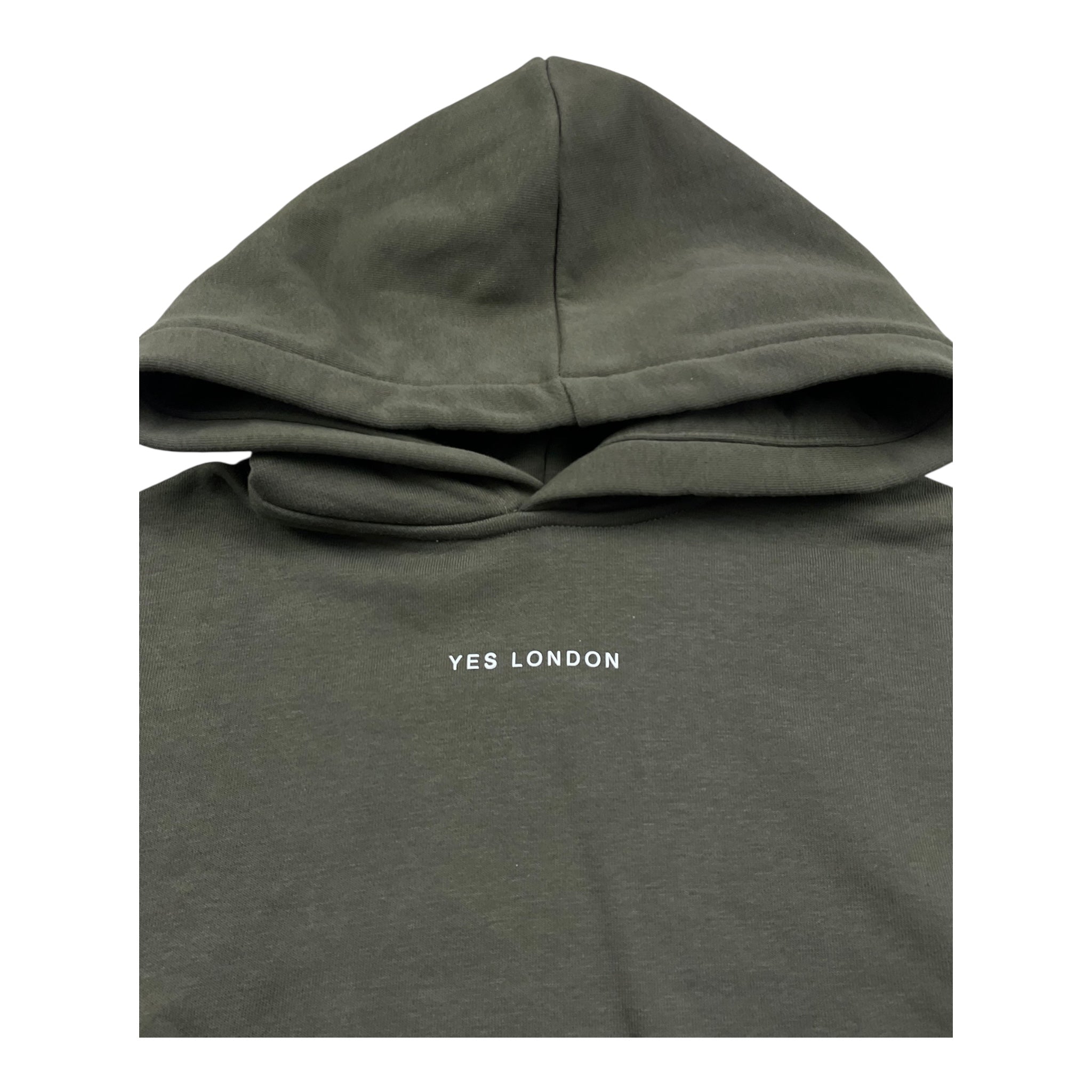 Yes London Felpa Smanicata Chiusa con Cappuccio Tinta Unita per Bambino JR5092 VERDE YES LONDON 