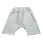 Zero Ampere Pantalone Tinta Unita con Elastico In Vita per Neonato DAVID BIANCO ZERO AMPERE 