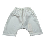 Zero Ampere Pantalone Tinta Unita con Elastico In Vita per Neonato DAVID BIANCO ZERO AMPERE 