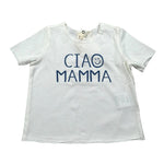 Zhoe & Tobiah T-Shirt Girocollo Tinta Unita con Stampa per Neonato BSE9B PANNA ZHOE & TOBIAH 