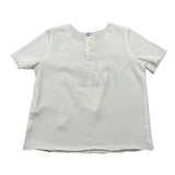 Zhoe & Tobiah T-Shirt Girocollo Tinta Unita con Stampa per Neonato BSE9B PANNA ZHOE & TOBIAH 