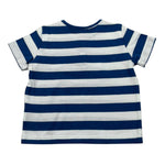 Zhoe & Tobiah T-Shirt Fantasia A Righe Bicolore per Neonato JCS7M BIANCO/BLU ZHOE & TOBIAH 