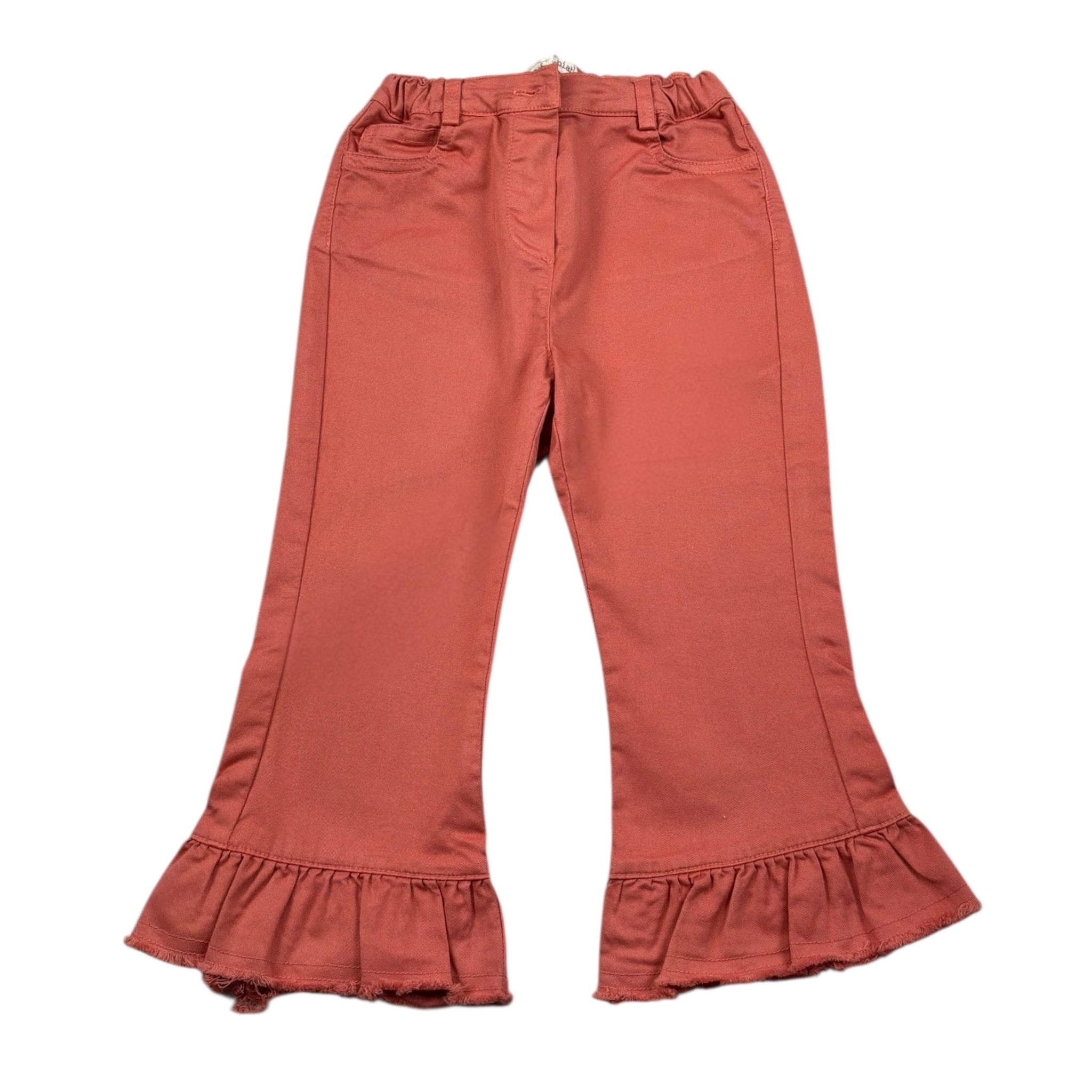Zhoe & Tobiah Pantalone Tinta Unita Modello Zampa per Neonata J&P6FN COCCIO ZHOE & TOBIAH 