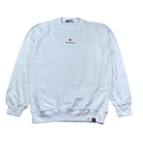 Zu+Elements Felpa Girocollo Tinta Unita con Stampa per Bambino ZU1607 BIANCO ZU+ELEMENTS 