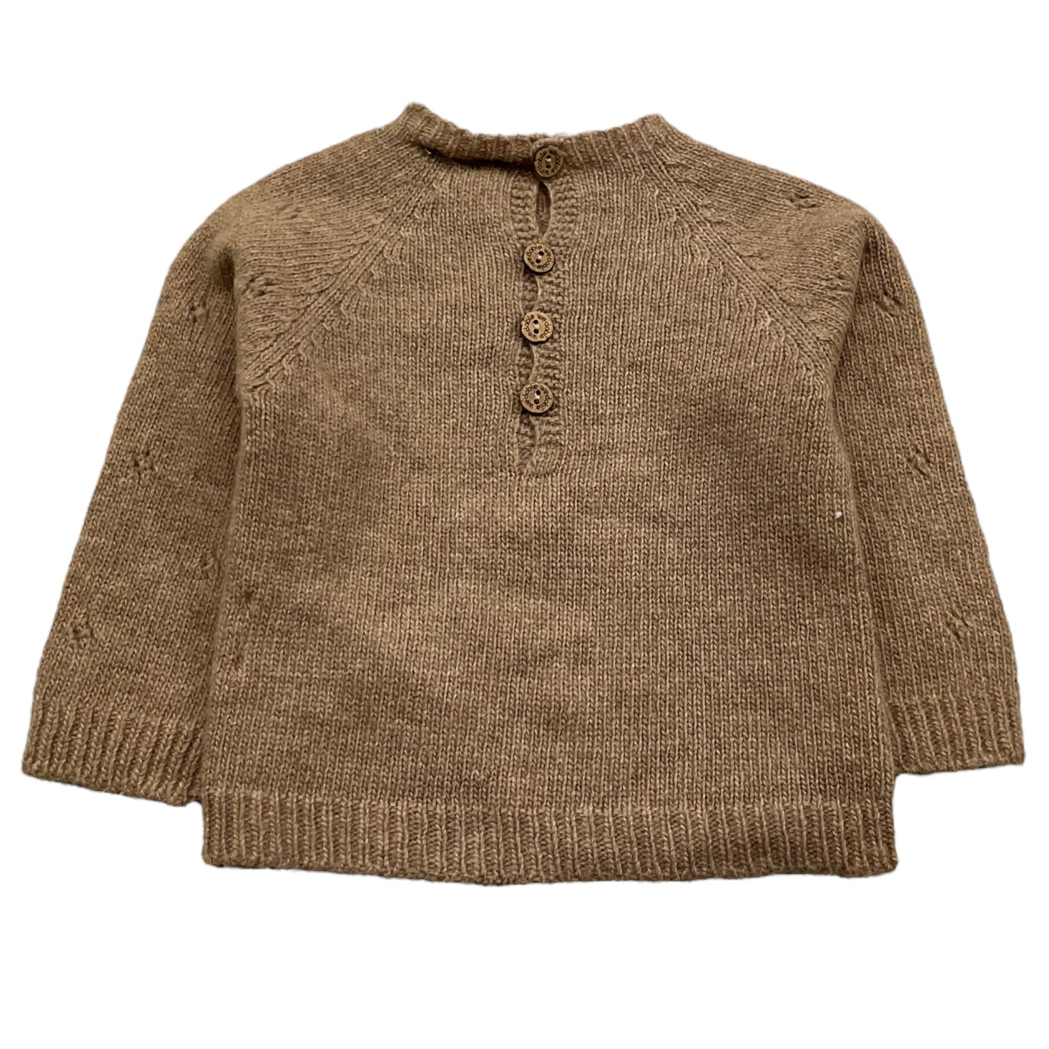 WEDOBLE maglia tinta unita con trafori Fango per Neonato I2406301 FANGO WEDOBLE 