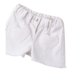 Mini Banda Short tinta unita con Girovita Regolabile Bianco per Neonata 3B736X BIANCO MINI BANDA 