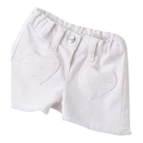 Mini Banda Short tinta unita con Girovita Regolabile Bianco per Neonata 3B736X BIANCO MINI BANDA 