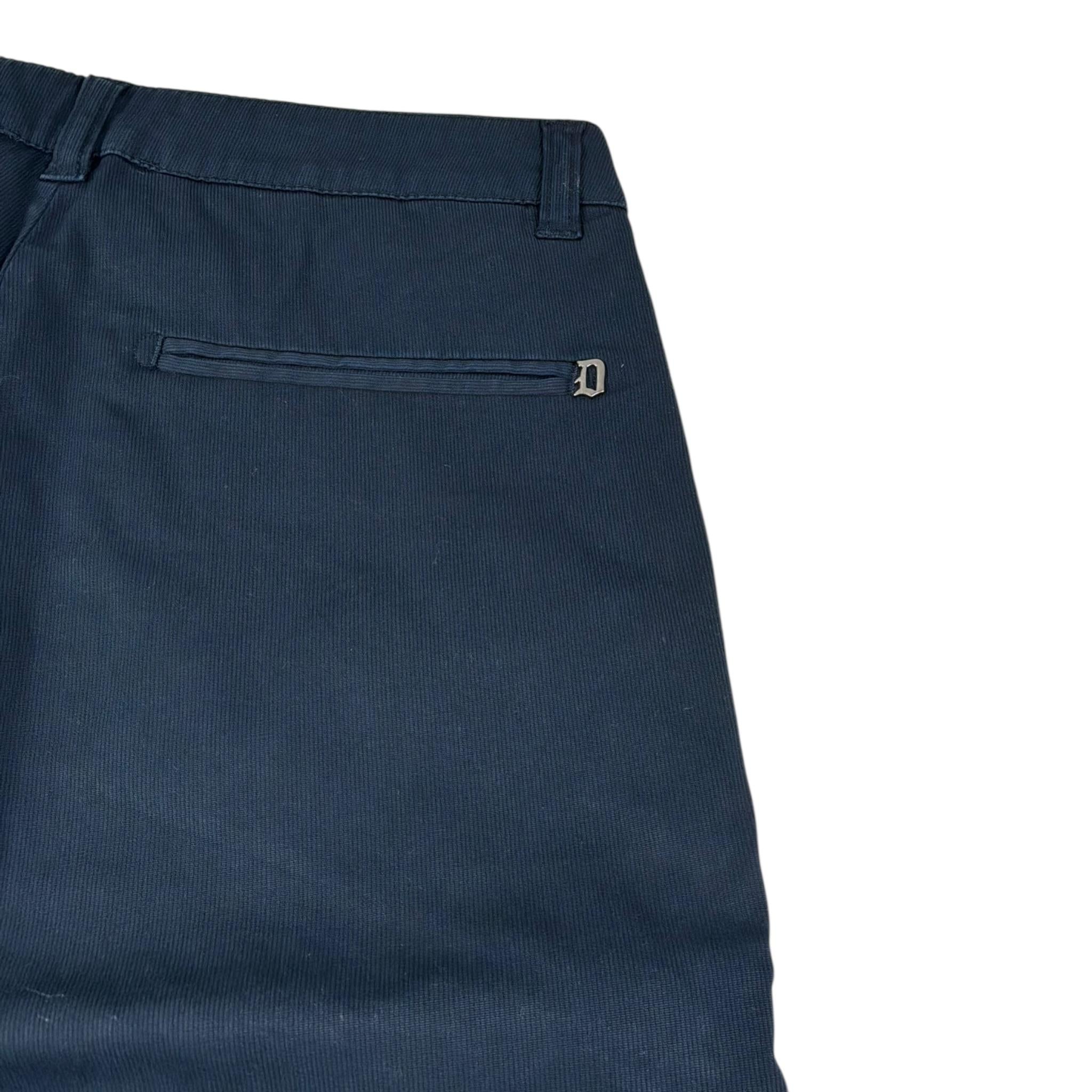 Dondup Pantalone Tinta Unita con Tasche A Filo per Bambino DMPA175 BLU DONDUP 