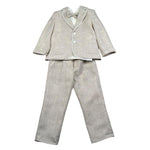 Pure Firenze Completo 4 Pezzi Camicia-Papillon-Giacca-Pantalone  per Neonato 7231 BEIGE PURE FIRENZE 