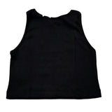 Disclaimer Top Giromanica Tinta Unita con Logo per Bambina 25EDK58502 NERO DISCLAIMER 