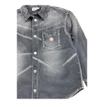 MOSCHINO camicia in denim tinta unita Nero per Bambino HUC01Q NERO MOSCHINO 