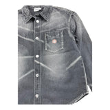 MOSCHINO camicia in denim tinta unita Nero per Bambino HUC01Q NERO MOSCHINO 