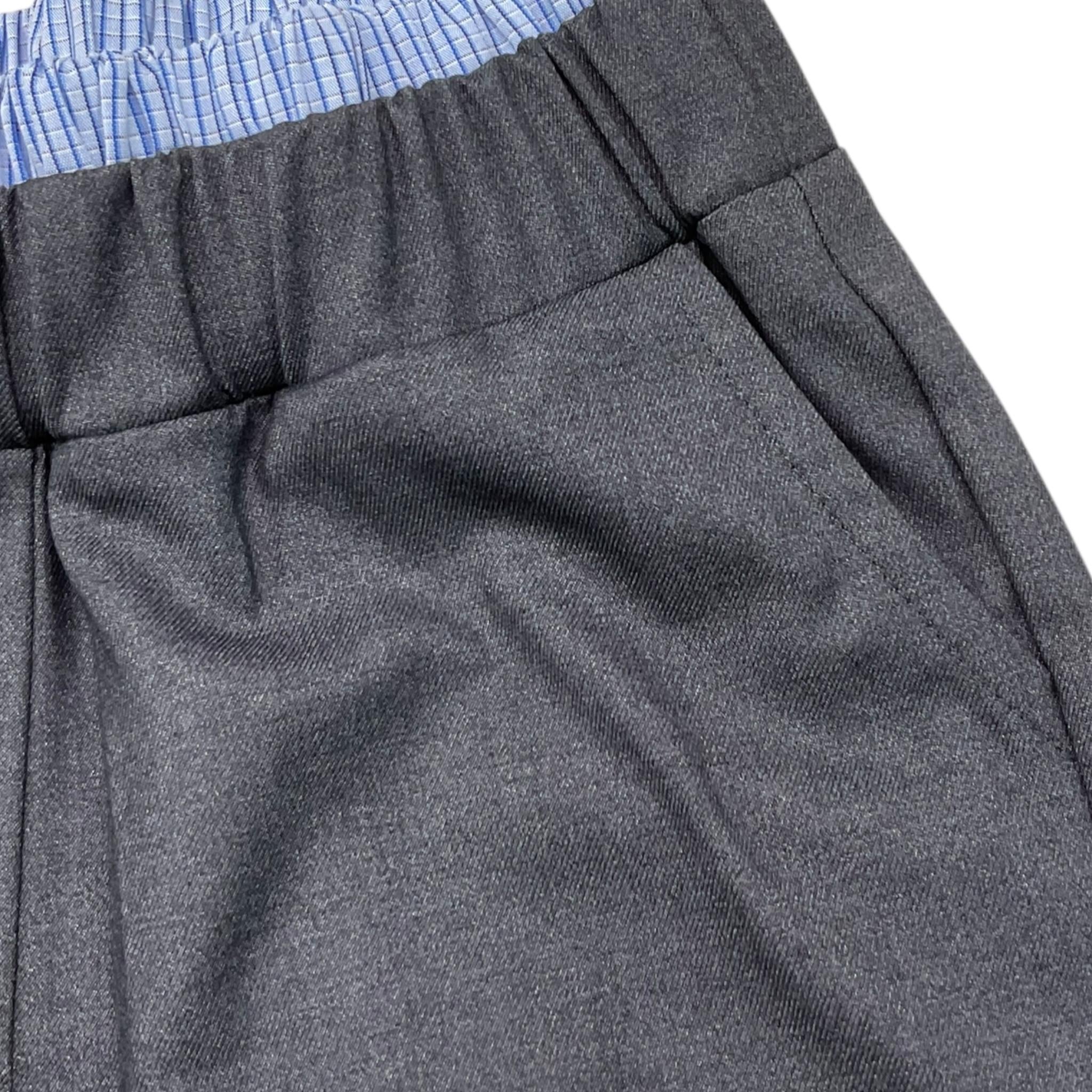 VICOLO pantalone tinta unita con elastico in contrasto Grigio per Bambina 3141P00090 GRIGIO VICOLO 