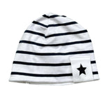 Le Bebe' Cappello Tinta Unita con Fantasia A Righe per Neonato LBB4043 BIANCO LE BEBE' 