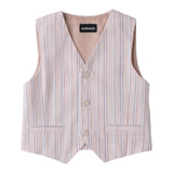 Sarabanda Gilet Tinta Unita Fantasia A Righe per Bambino 0B072 BEIGE SARABANDA 