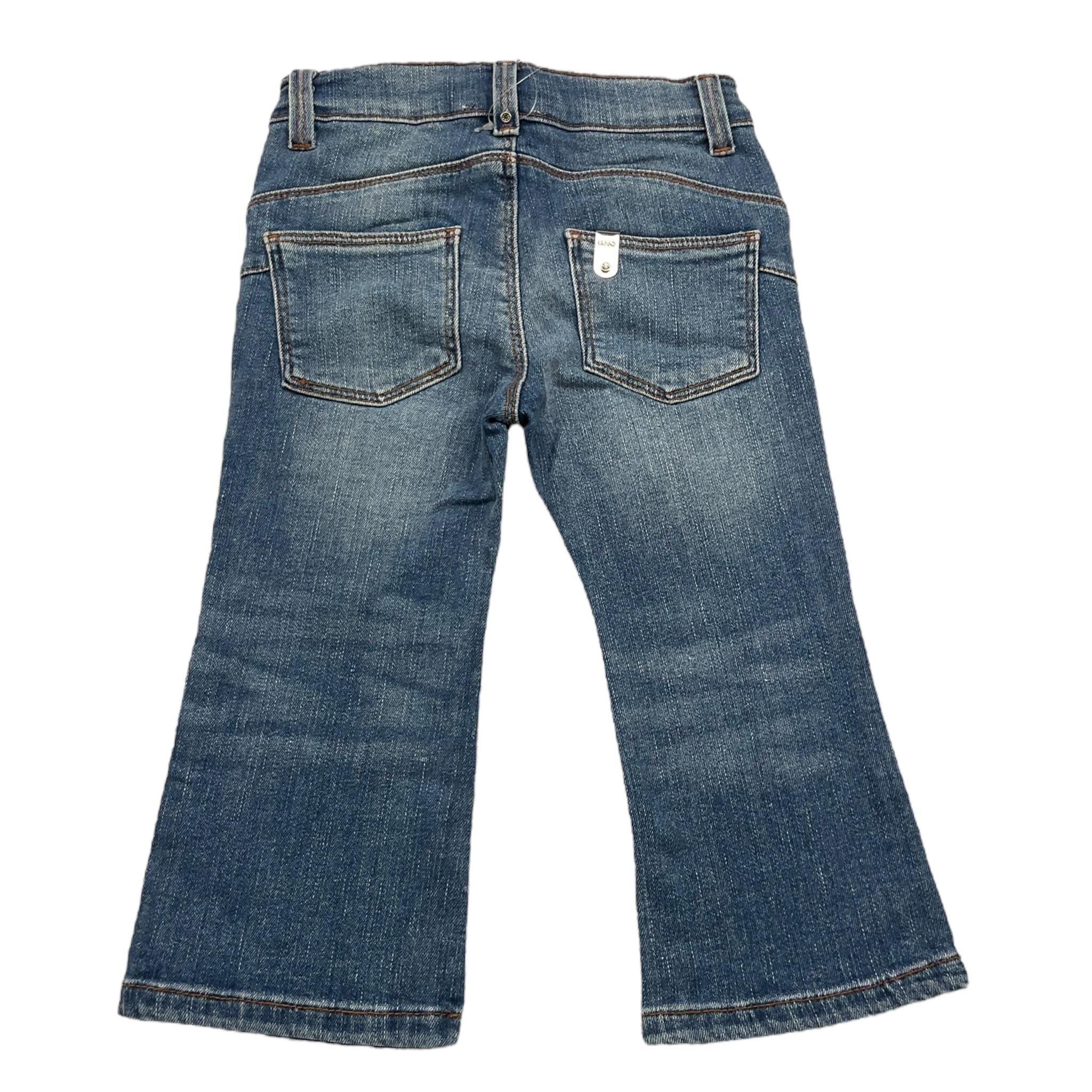 LIU JO jeans tinta unita modello zampa Blu per Neonata KA4056X BLU LIU JO 