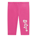 Guess Leggins Tinta Unita con Stampa per Neonata K5GB03J1314N FUXIA GUESS 