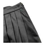 SARABANDA short in ecopelle tinta unita Nero per Bambina 07686 NERO SARABANDA 