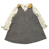 BARCELLINO completo 2 pezzi abito-camicia  Grigio per Neonata 115908X GRIGIO BARCELLINO 