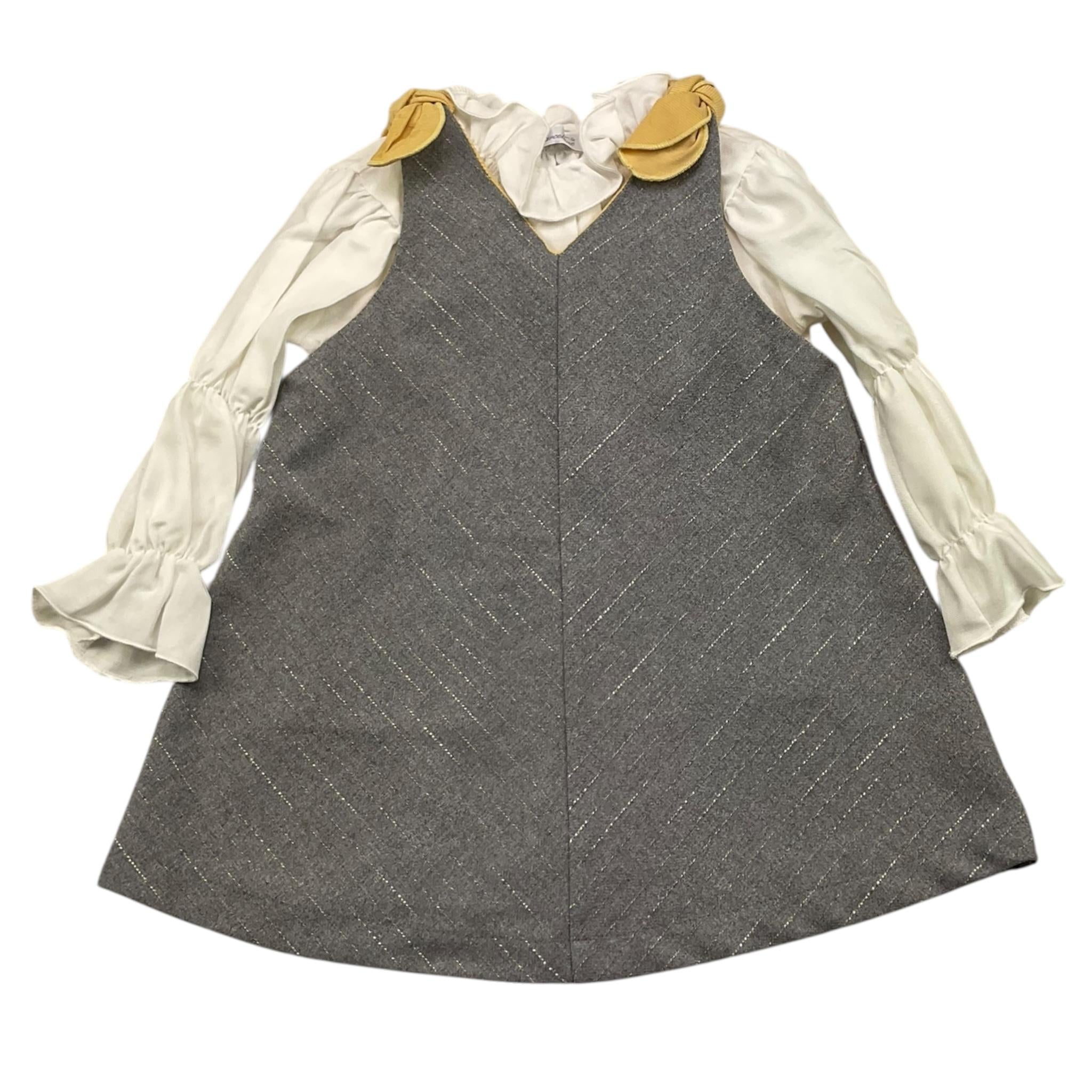BARCELLINO completo 2 pezzi abito-camicia  Grigio per Neonata 115908X GRIGIO BARCELLINO 