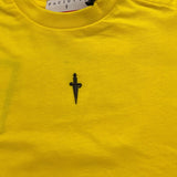 Cesare Paciotti T-Shirt Girocollo Tinta Unita con Stampa per Bambino TSP5105B GIALLO CESARE PACIOTTI 