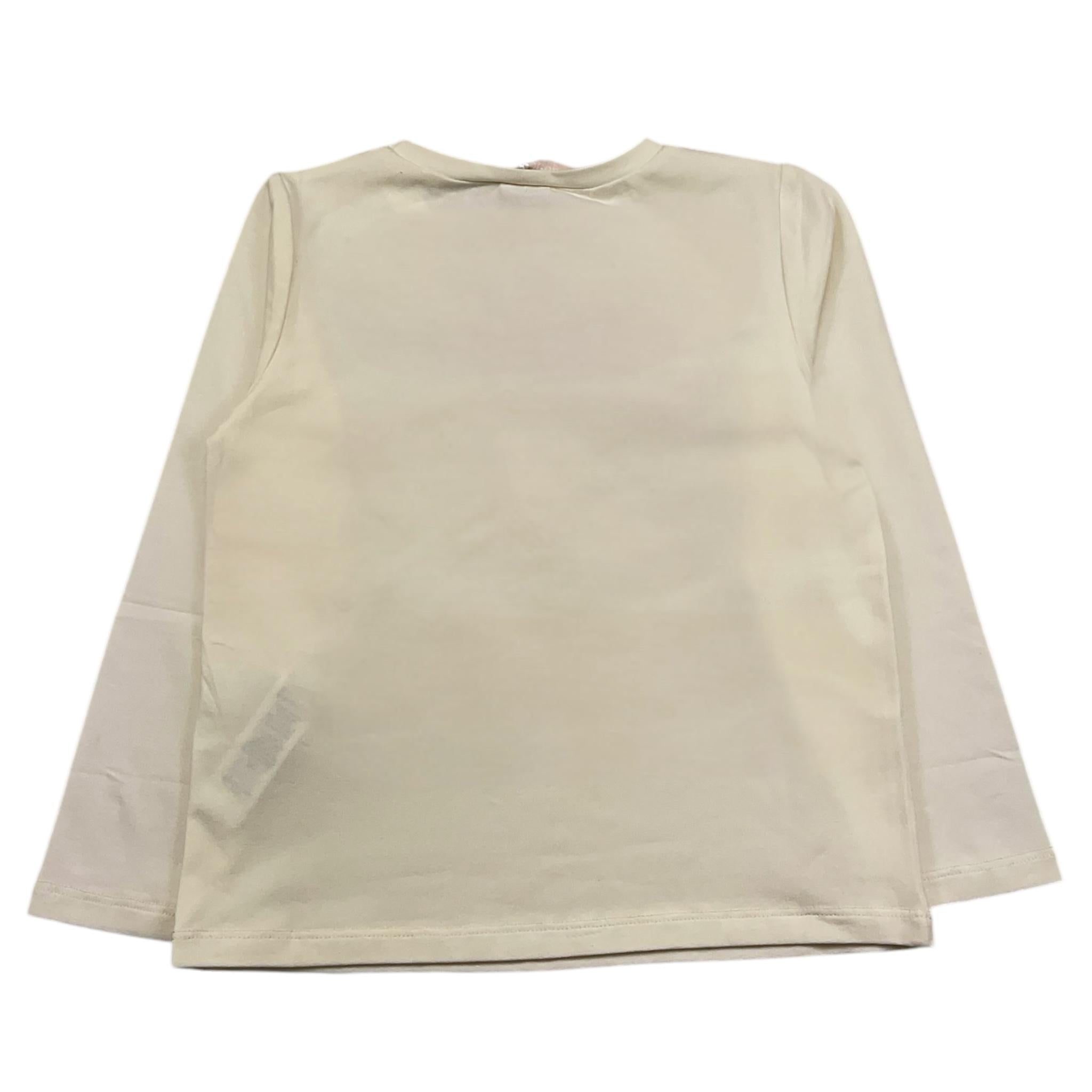 LIU JO shirt girocollo tinta unita cn stampa brillantinata Panna per Bambina KF4088J PANNA LIU JO 