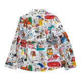 Daniele Alessandrini Plain Shirt with White Print for Newborns