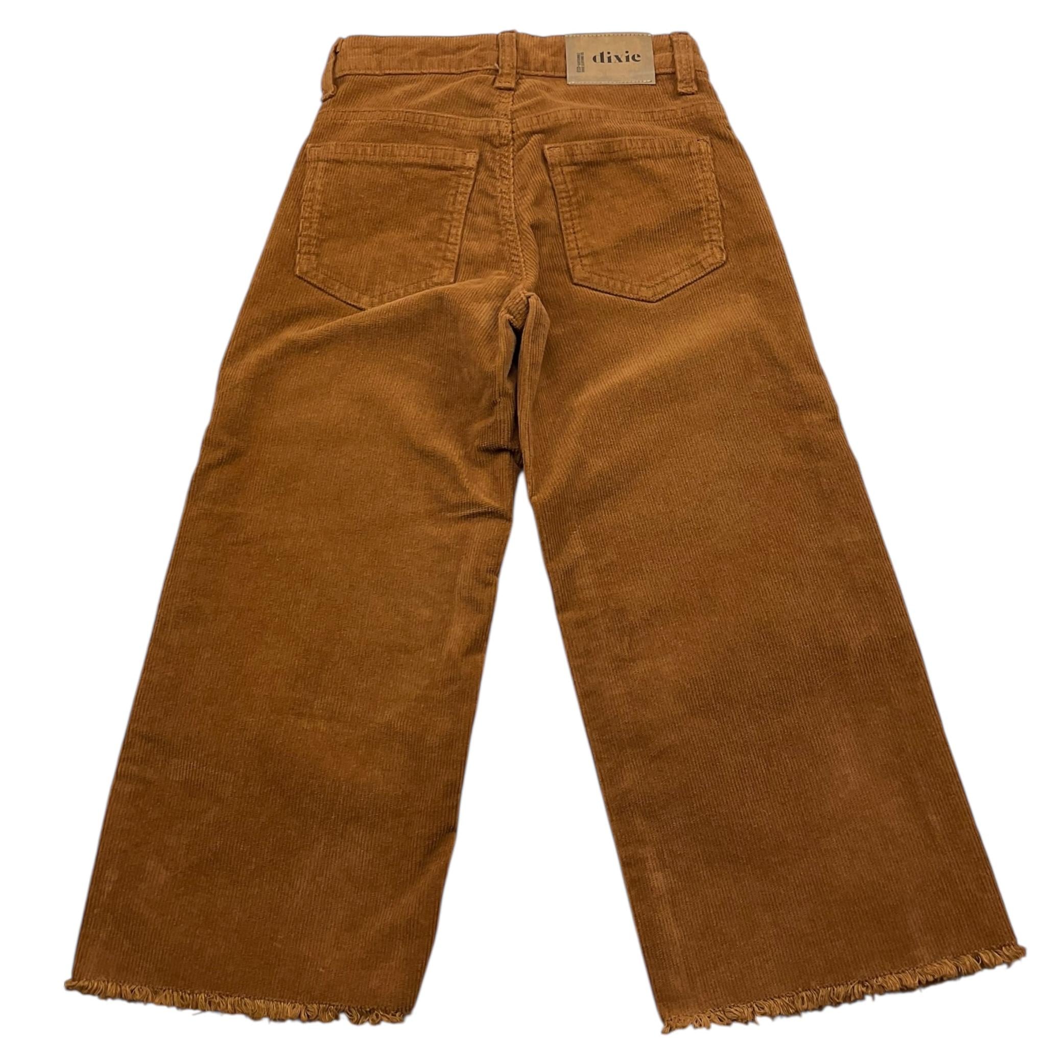 DIXIE pantalone modello palazzo tinta unita con girovita regolabile Marrone per Bambina PHT2060G67 MARRONE DIXIE 