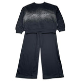 JOHN RICHMOND completo 2 pezzi felpa-pantalone tinta unita Nero per Bambina RGA25007CF NERO JOHN RICHMOND 