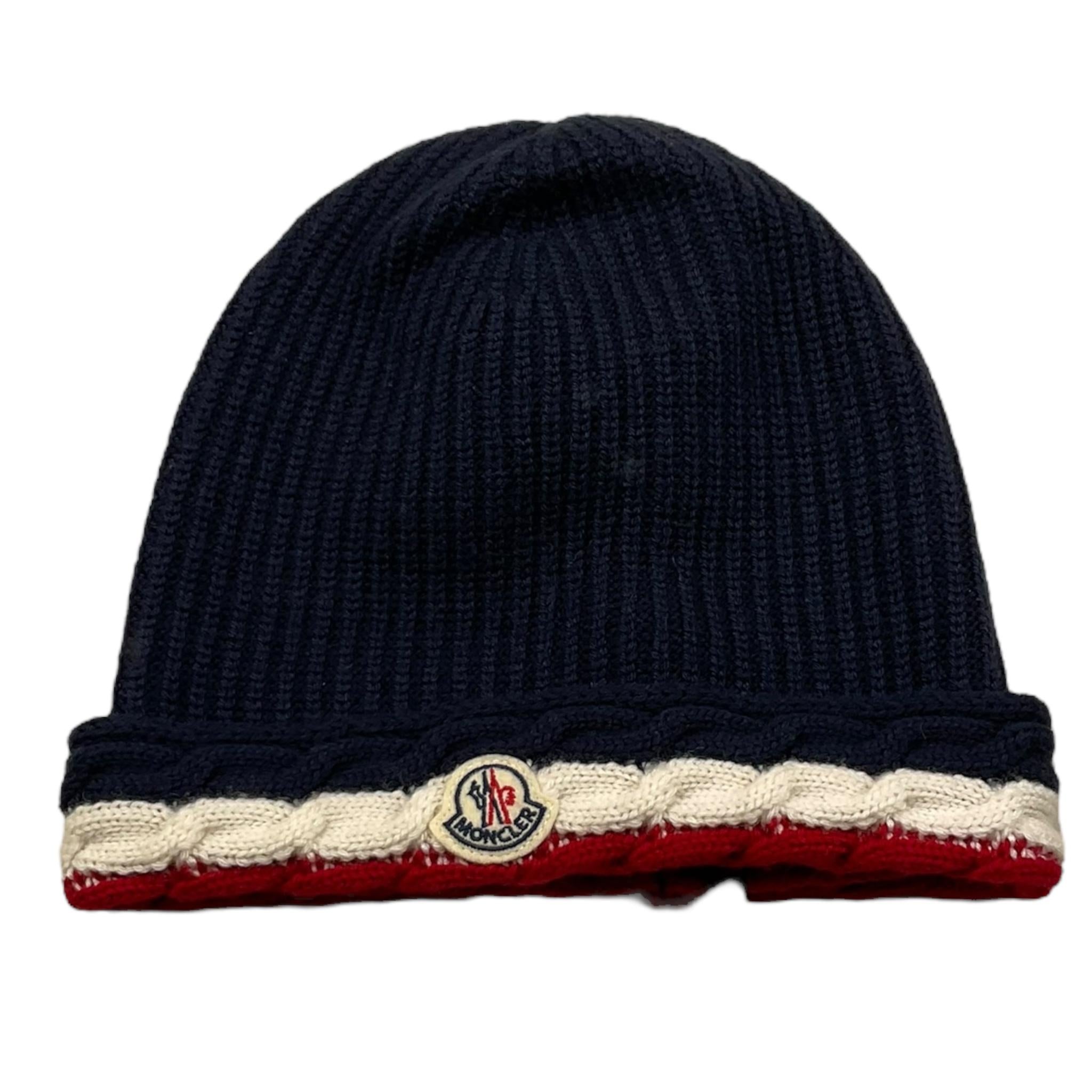 MONCLER cappello titna unita con logo Blu per Bambino 9543B00009 BLU MONCLER 