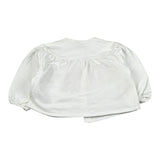 Petit Indi Cardigan Tinta Unita con Bottoni per Neonata SS25B2018X BIANCO PETIT INDI 