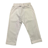 Paolo Pecora Plain Trousers With Elastic Waist White For Newborn