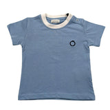 Trussardi T-Shirt Tinta Unita con Stampa per Neonato TIP25045TSX AZZURRO TRUSSARDI 