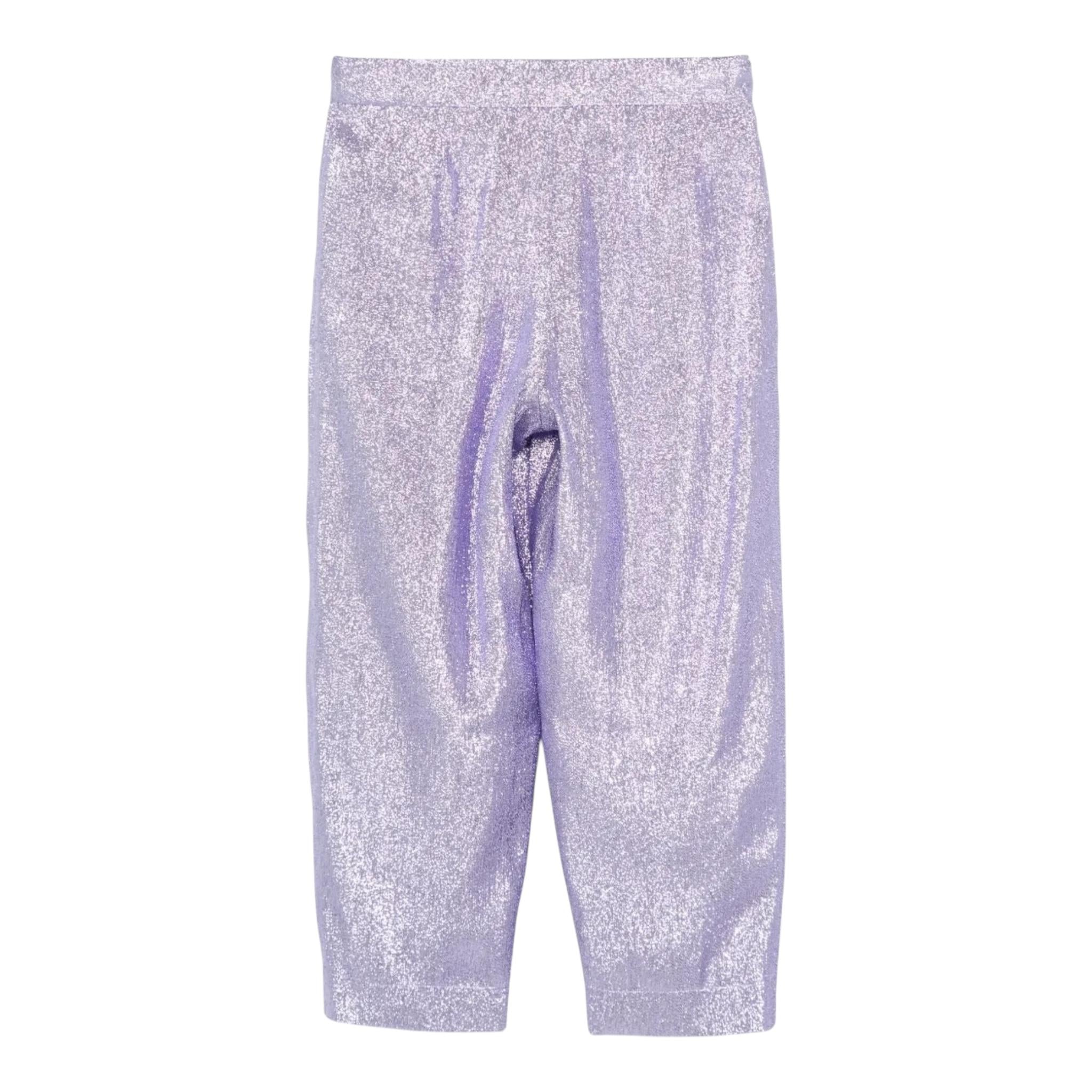STELLA McCARTNEY pantalone tinta unita con bottone Lilla per Bambina TV6E90 LILLA STELLA McCARTNEY 